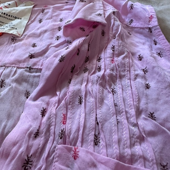 Anthropologie 52 conversations ant pleated blouse. Size LP. EUC. - Picture 3 of 4